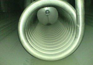 Внутренняя поверхность бойлера косвенного нагрева ПОСЛЕ промывки