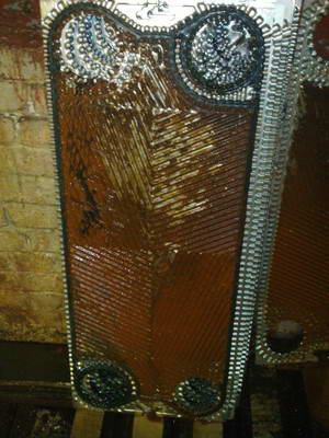 Пластины теплообменника ДО химической промывки