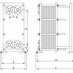 Разборный пластинчастый теплобменник S14, S14A-10/16